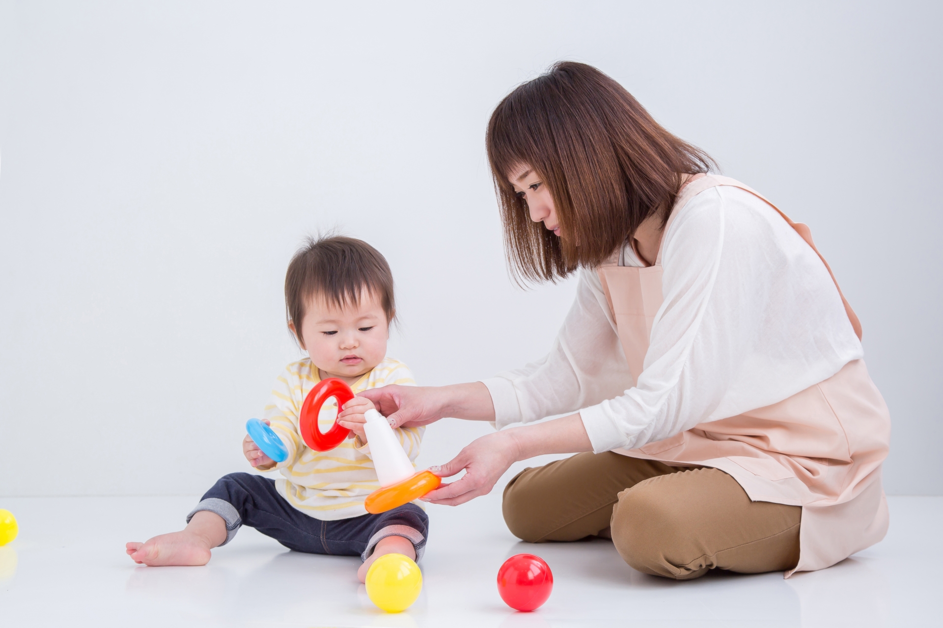 赤ちゃんと女性